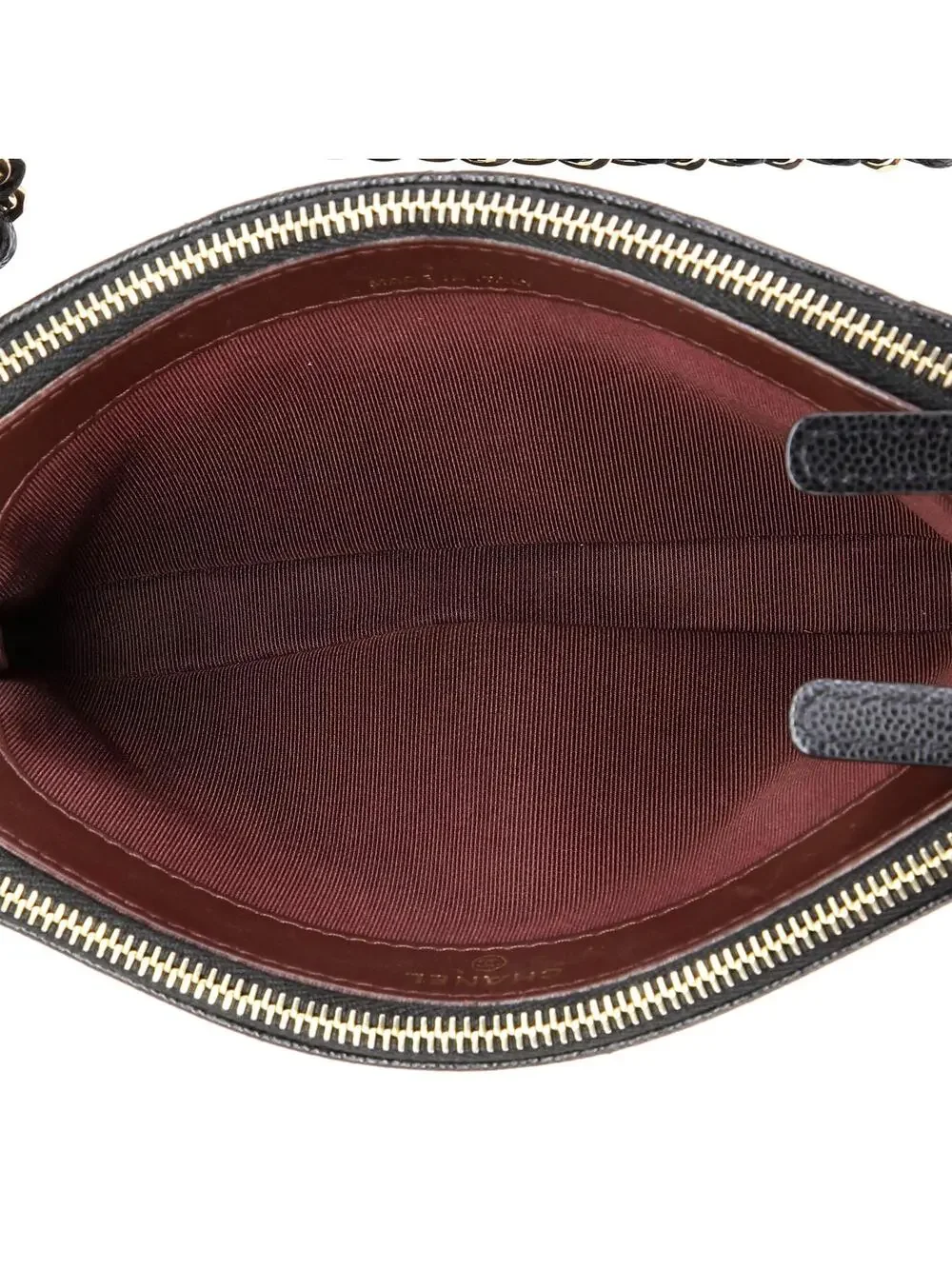Chanel Double Zip Clutch With Chain #292059C31B